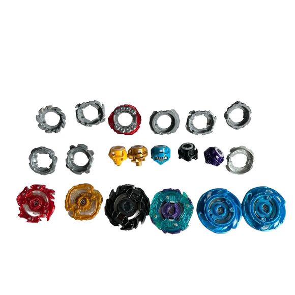 Beyblades Burst Tops Lot of 20 Parts Energy Layers Forge Discs Performance Tips - Picture 2 of 7